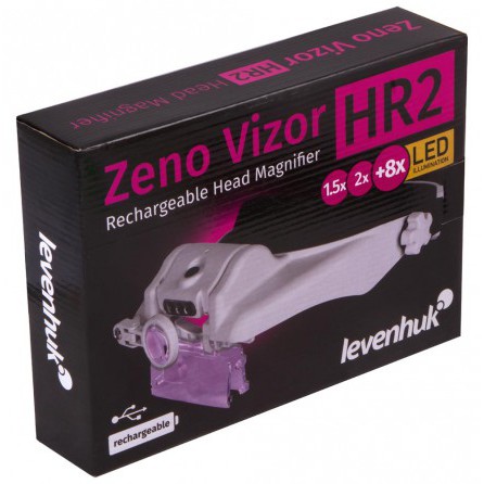 Лупа налобная с аккумулятором Levenhuk Zeno Vizor HR2