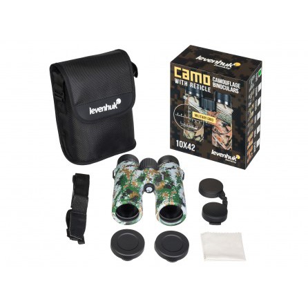 Бинокль Levenhuk Camo Dots 10x42 с сеткой