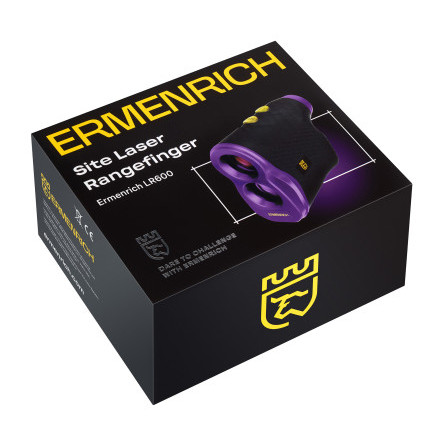 Лазерный строительный дальномер Ermenrich LR600, фиолетовый