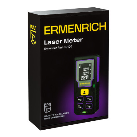 Лазерная рулетка Ermenrich Reel PLUS GD100, фиолетовый