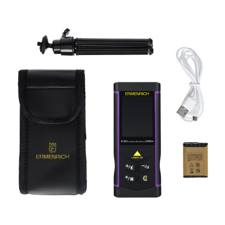 Лазерная рулетка Ermenrich PRO LR200, с камерой