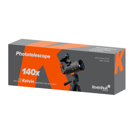 Фототелескоп Levenhuk Kelvin Nova PLUS MAK 70/750 Фототелескоп Levenhuk Kelvin Nova PLUS MAK 70/750