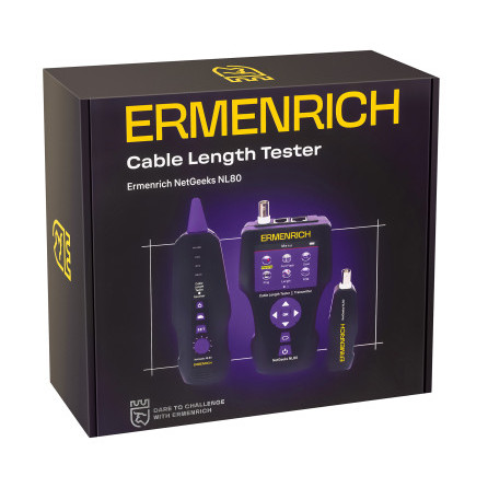 Измеритель длины кабеля Ermenrich NetGeeks NL80 Измеритель длины кабеля Ermenrich NetGeeks NL80