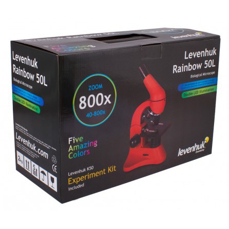 Микроскоп Levenhuk Rainbow 50L Lime/Лайм