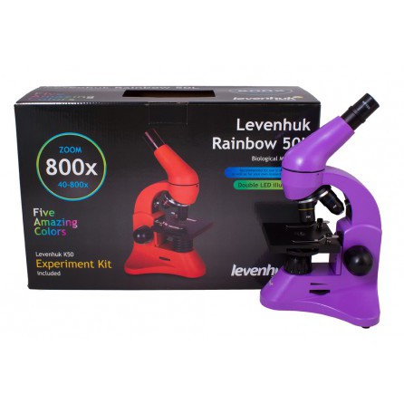 Микроскоп Levenhuk Rainbow 50L Amethyst/Аметист