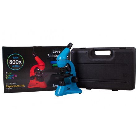 Микроскоп Levenhuk Rainbow 50L Azure/Лазурь