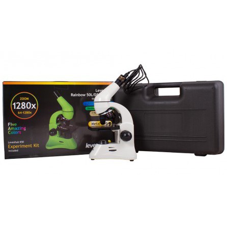 Микроскоп Levenhuk Rainbow D50L PLUS, 2 Мпикс, Moonstone/Лунный камень