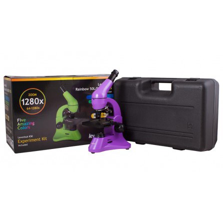 Микроскоп Levenhuk Rainbow 50L PLUS Amethyst/Аметист