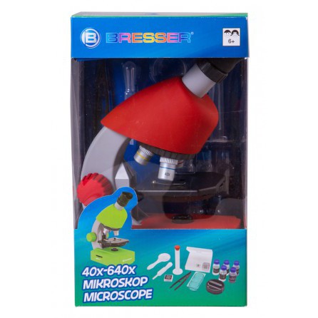 Микроскоп Bresser Junior 40x-640x, красный