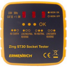 Тестер розеток Ermenrich Zing ST30